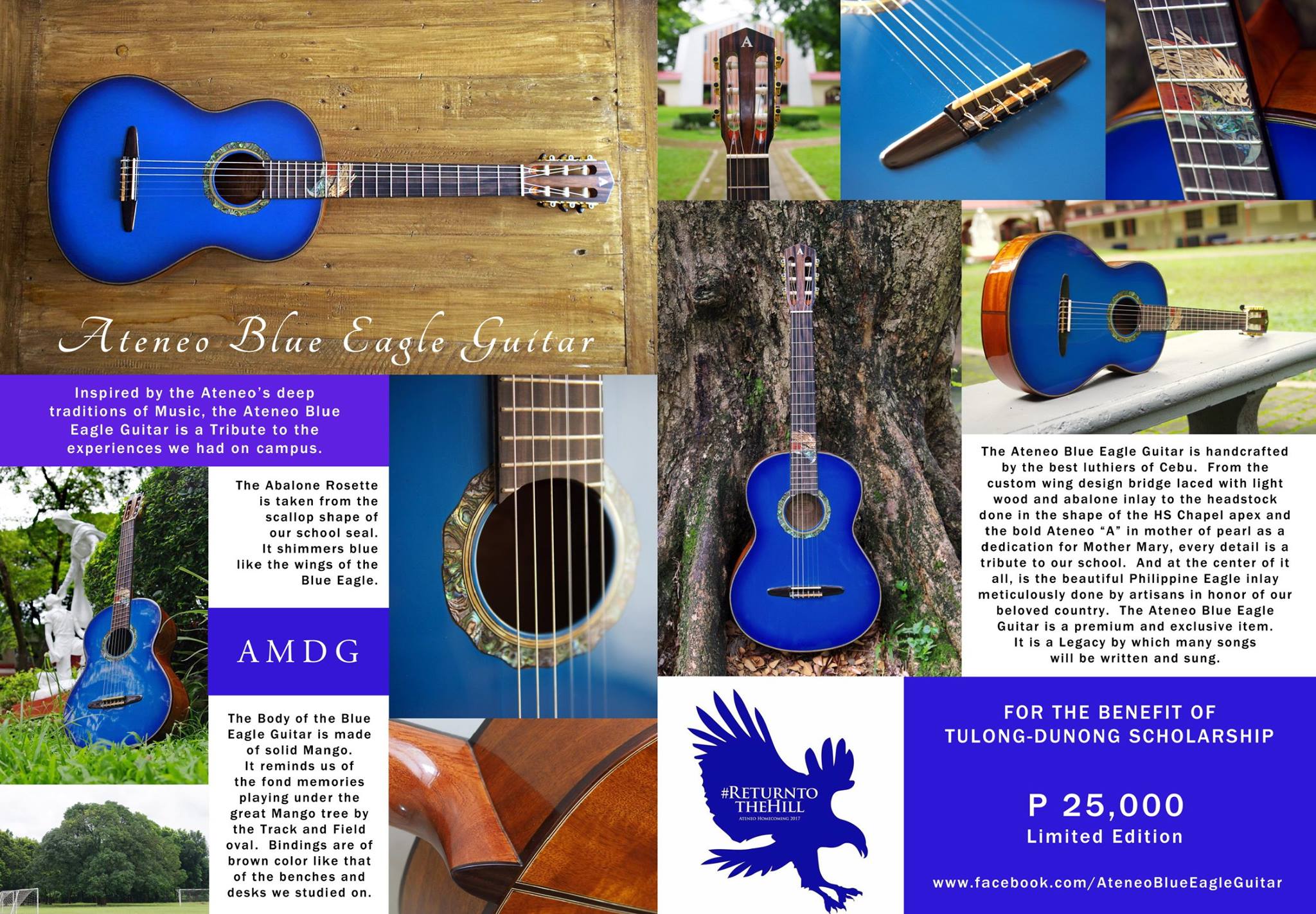 Ateneo Blue Eagle Guitar