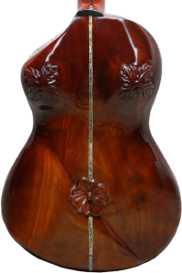 Bachelor's guitar, back view