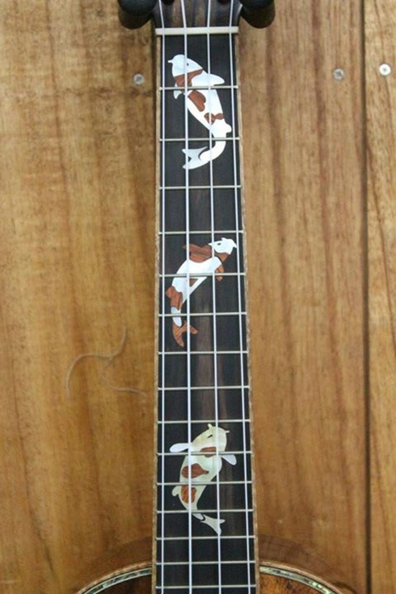 Koi Wood and Mother of Pearl Shell Inlay